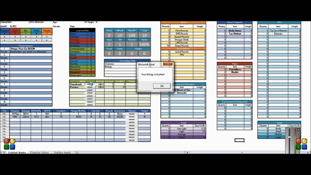 the interactive character sheet for outbreak the rpg early alpha dnd 3 5 character sheet excel