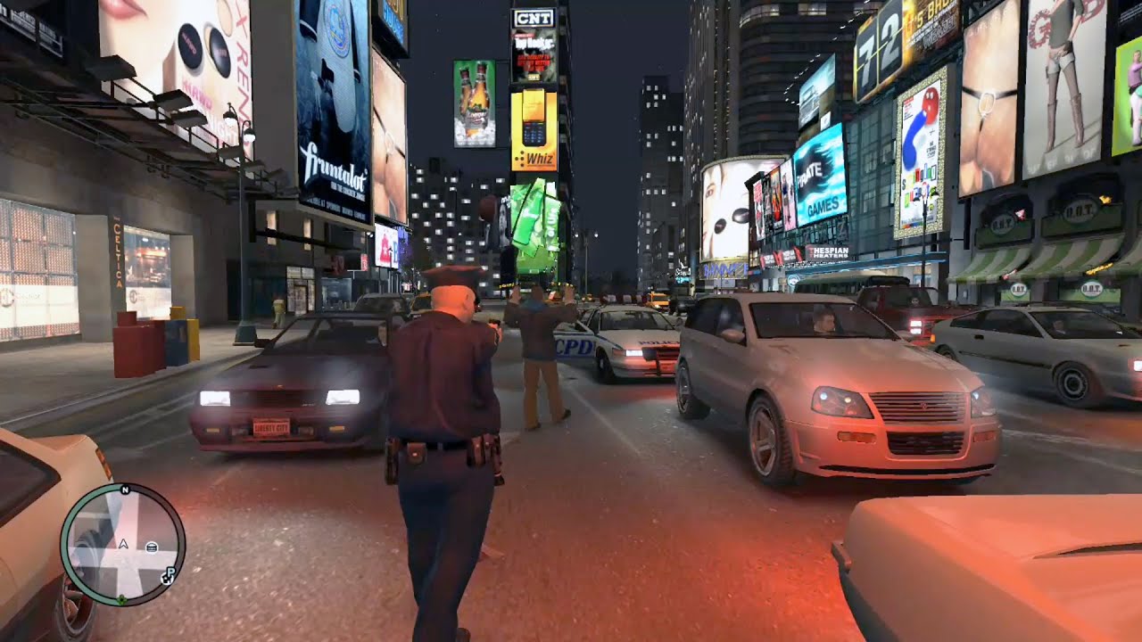 Taxi driver hit a pedestrian and was immediately arrested - GTA IV