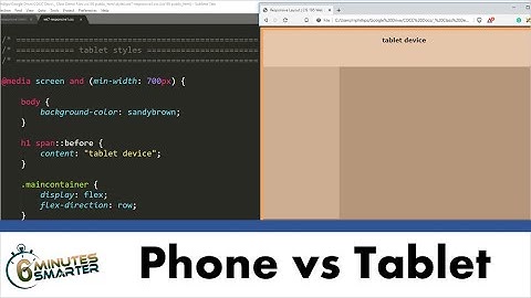 Create a Responsive Webpage Layout for Phones and Tablets