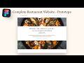 Figma Complete UI/UX Design Course - Restaurant Website | Part 11: Prototype