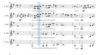 The Riders of Rohan (Partituras)Quinteto de trompas