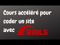 Apprendre ruby on rails rapidement  cration dun premier site avec rails