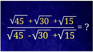 Nice Square Root Simplification Question | Math Olympiad Tricky Question | Simplification