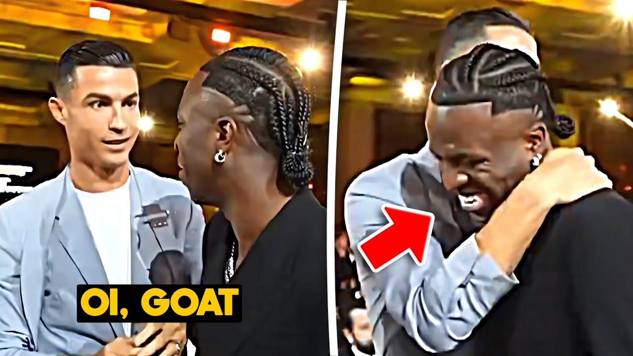 Cristiano Ronaldo meet Viní Jr & Neymar in Dubai Globe Soccer Awards 😍❤️