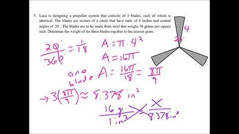 Geometry - Unit #10, Lesson #5 - Sectors of a Circle