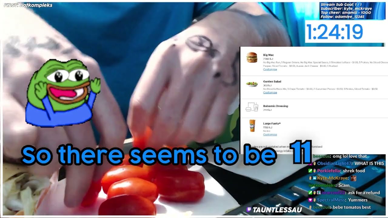 Sleep Deprived Streamer FAILS Figuring out CURSED McDONALDS MEAL 🥗🤣🤣🤣🤣