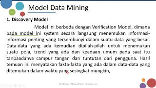 BASIS DATA LANJUT | TEORI 15 | DATA MINING