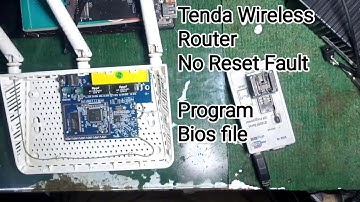 Tenda F3 Wireless Router No Reset Fault | Program Bios file With programmer