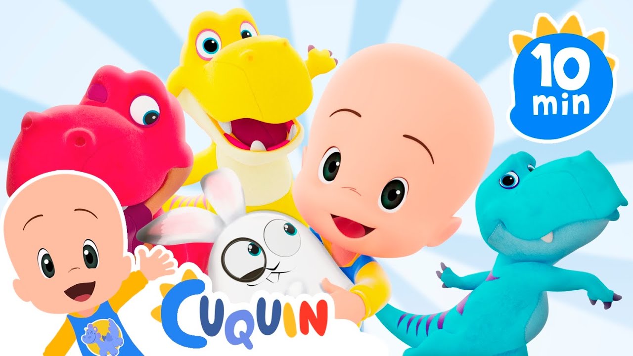 T-Rex de colores🦖💛💙❤️ | Aprende con Cuquín