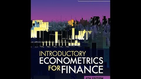 Introductory Econometrics for Finance Lecture 1