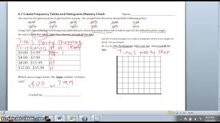 6 7 Create Frequency Tables and Histograms