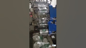 Max Diameter 180mm T shirt Bag on Roll Making Machine with Automatic Roll Changer
