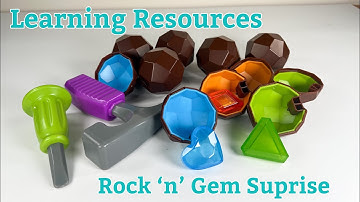 Learning Video for Toddlers Colors, Sorting, Matching with Learning Resources Rock n Gem Surprise!