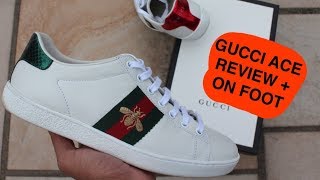 Gucci Ace Bee Sneakers Review + On Foot - Youtube