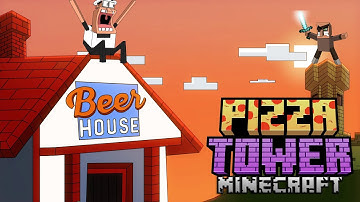 Pizza Tower Intro But Inside MINECRAFT #minecraft #pizzatower
