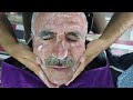 SUCH ACNE AND ACNE CLEANING HAS NEVER BEEN SEEN BEFORE ! ASMR TURKISH BARBER HEAD MASSAGE ASMR