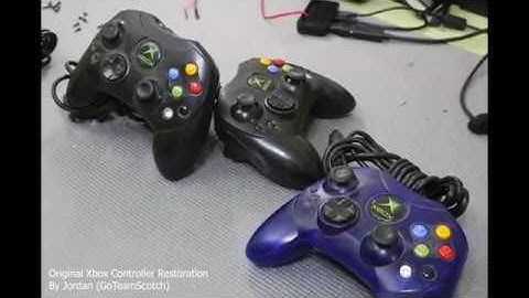 [4K] Original Xbox Controllers Restoration - Time Lapse
