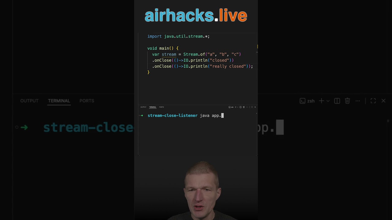 Слушатель закрытия потока 