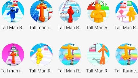 Satisfying and relaxing ASMR Mobile Games Tall man run