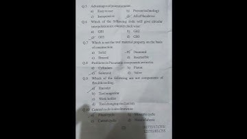 CNC 5TH SEM 2024 MECHANICAL QUESTION PAPER#automobile #mechanical diploma