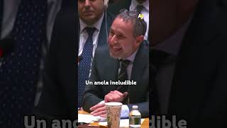 Ex negociador israelí habla por Palestina en la ONU #shorts Ex negociador israelí habla por Palestina en la ONU #shorts