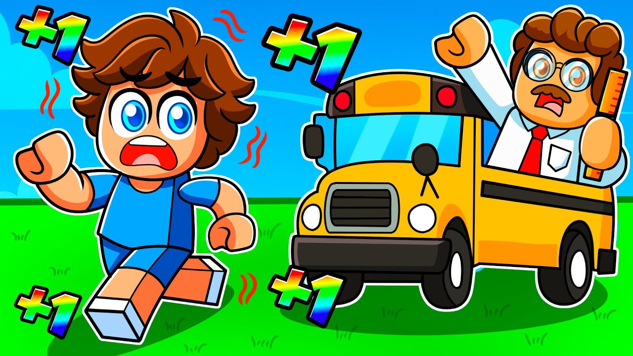 OKULDAN KAÇMAK İÇİN HER SANİYE +1 HIZ ALIYORUM! 😱 Roblox