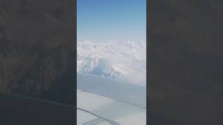 Cloudy and Snow covered mountains , air Travel to Skardu #mountains #broadpeak #peaks #highpass
