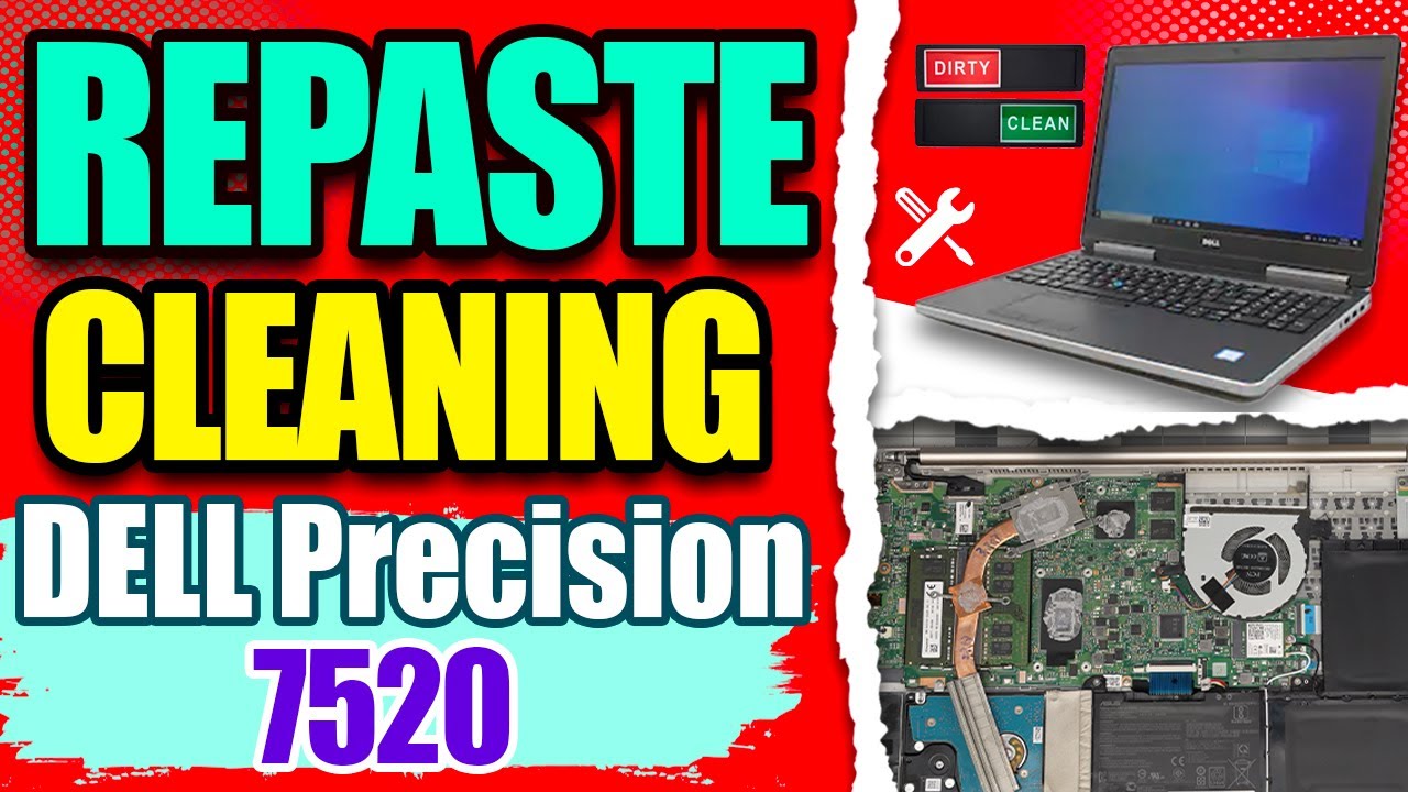 How to Repaste and Clean DELL Precision 7520 Laptop | Fix Overheating & Improve Performance