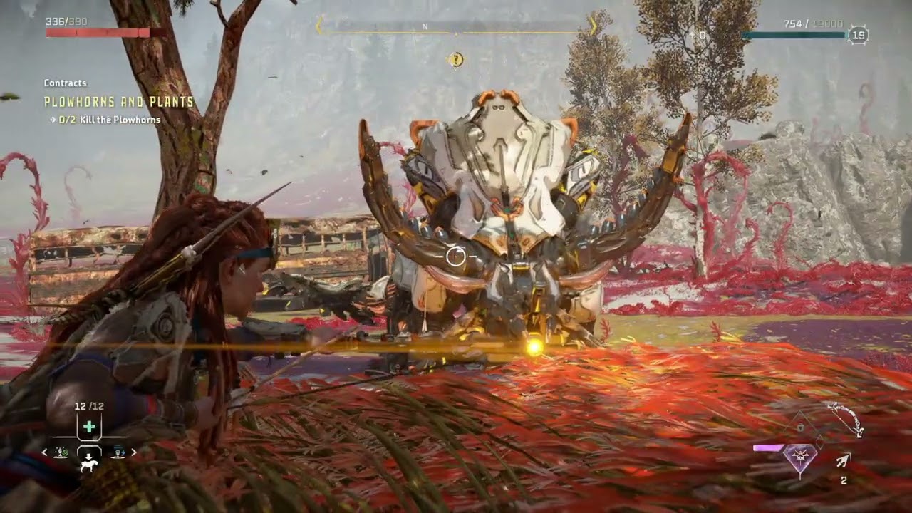 Horizon Forbidden West_Plainsong salvagers quest Plowhorns and Plants pt 1