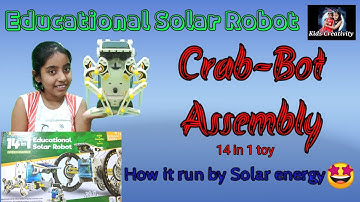 Solar Robot Educational toy kit/ How to assemble Crab-Bot/ Step by step