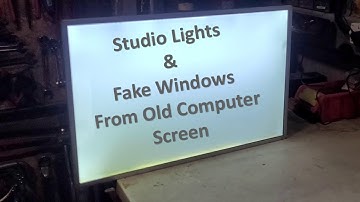 Studio Lights  & Fake Windows From Old Computer Screen