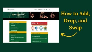 How to Add, Drop, and Swap Courses