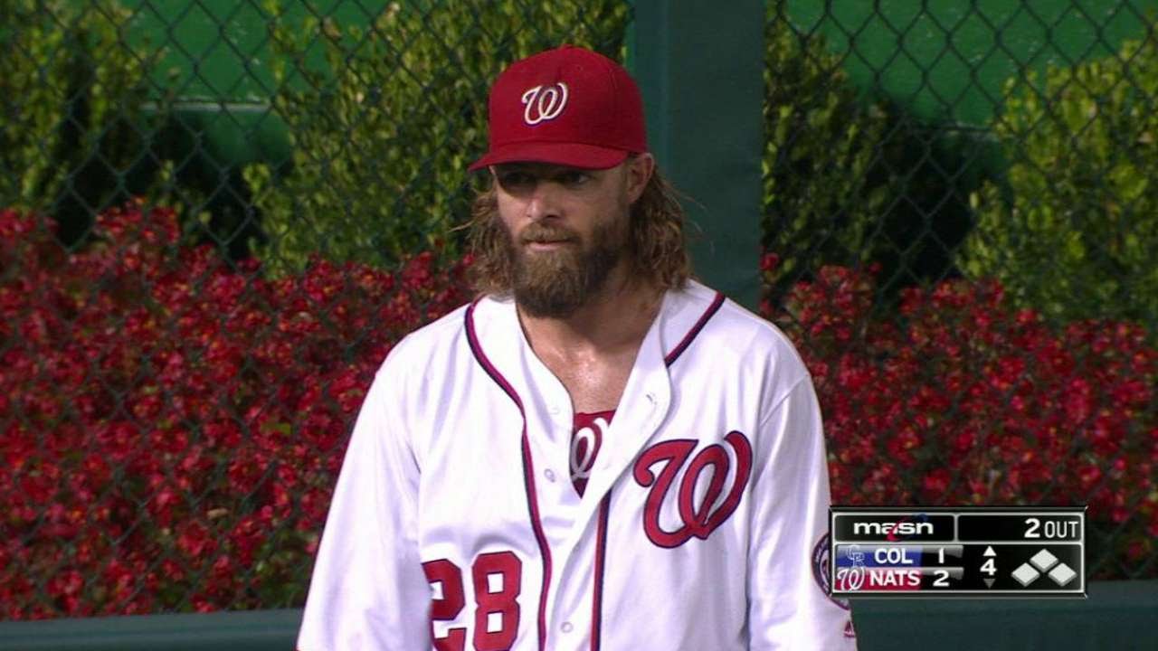 COL@WSH: Werth makes a running grab to rob Gonzalez