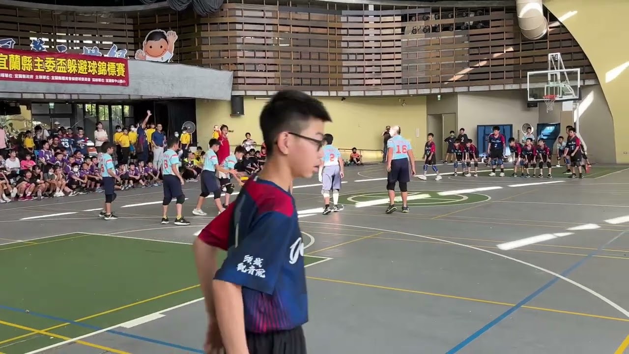 112年宜蘭縣主委盃躲避球賽 新生藍vs冬山