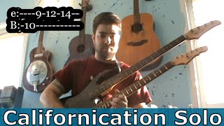 Tutorial: Californication Solo w/ TAB and improv tips (RHCP)