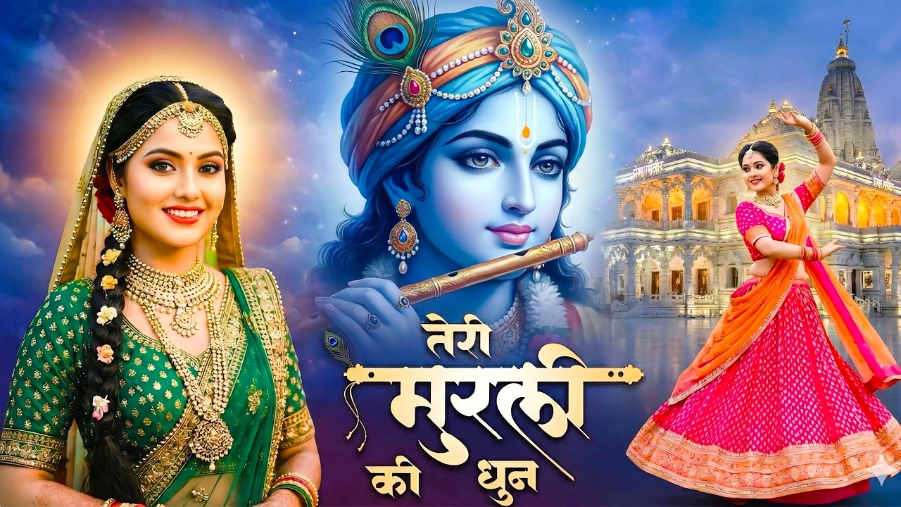 तेरी मुरली की धुन सुनने मैं बरसाने से आयी !! Teri Murli Ki Dhun ~ Most Popular Radha Krishna #bhajan