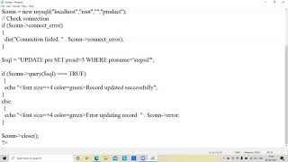 BCA SEM-2 WEB PROG USING PHP MY PROF HIMANSHU MANIYAR(UPDATE RECORD IN MYSQL) screenshot 4