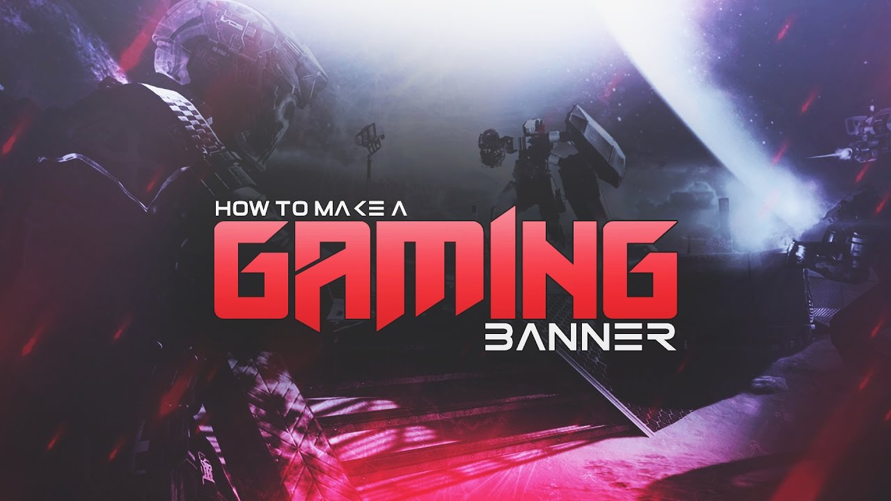 How To Make A Youtube Gaming Banner In Photoshop Cs6 Cc Channel Banner Tutorial 16 17 Youtube