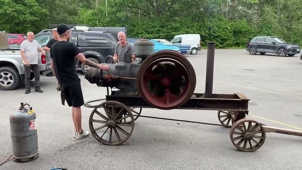 Tändkulemotor Beijer motorfabrik 25 hk