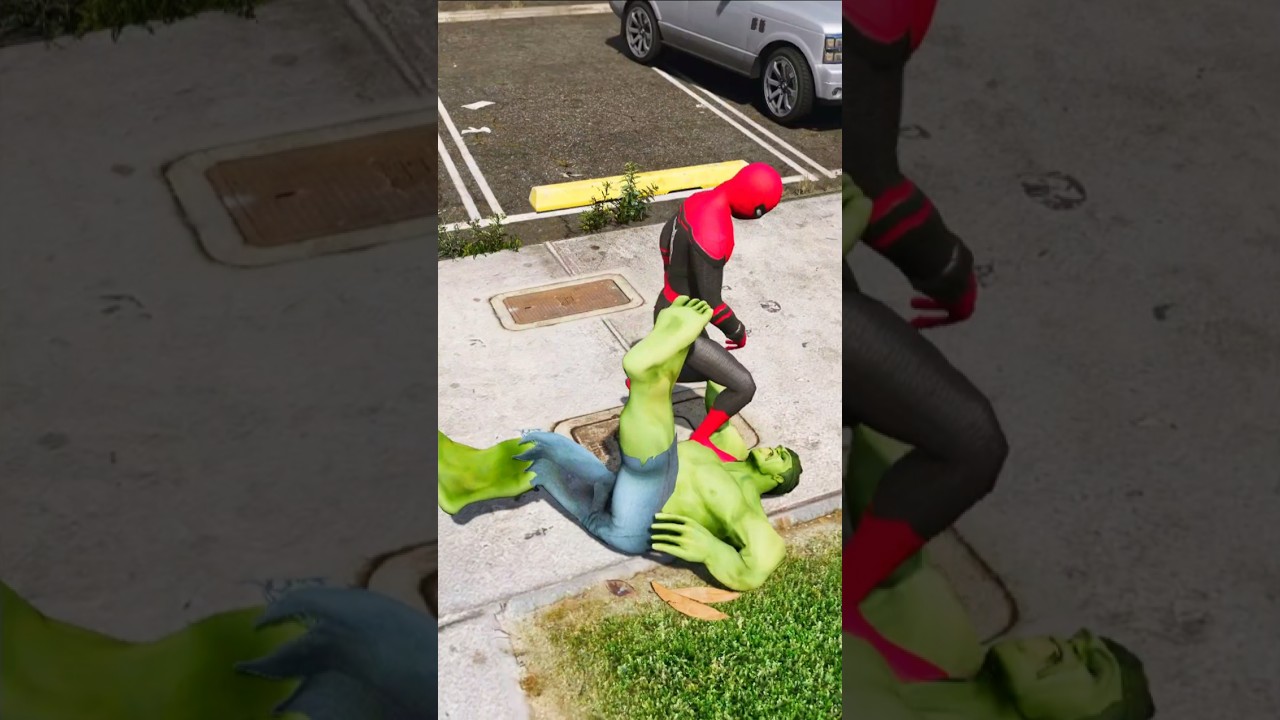 Drunk Hulk Calls Iron Man Mummy 😂 GTA 5 Madness #gta5 #spiderman #shorts
