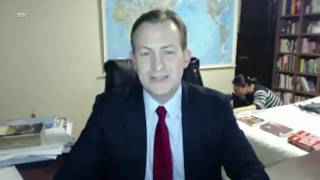 Kids crash dad's super important BBC interview.