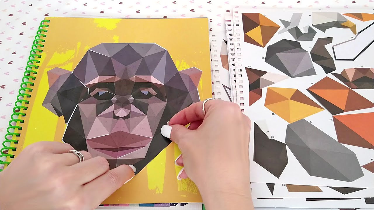 ASMR Sticker Peeling • Sticker by Number •  No Talking