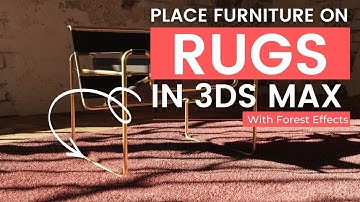 Forest Effect: using Bend by Exclude Area to place furniture on a rug