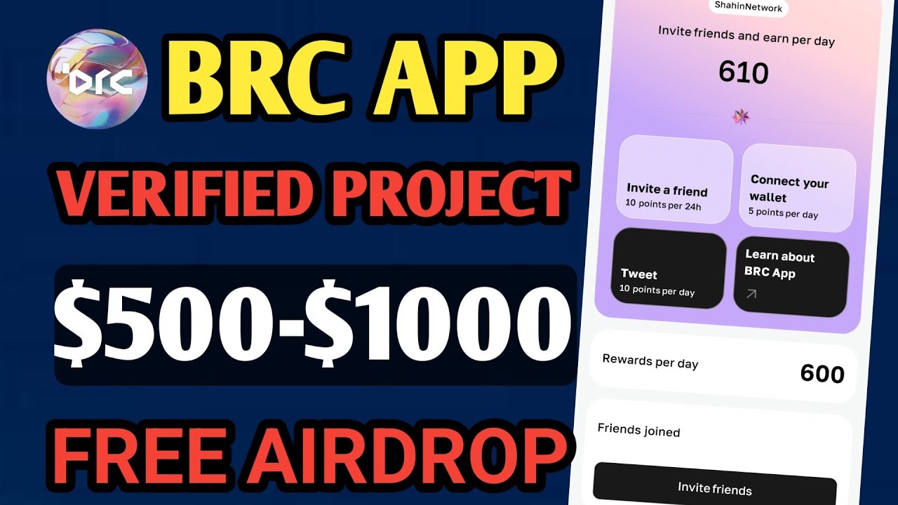 Where Can I Borrow $100 Instantly For Free Instantly Free Income Offer | BRC App Airdrop Offer | ShahinNetwork