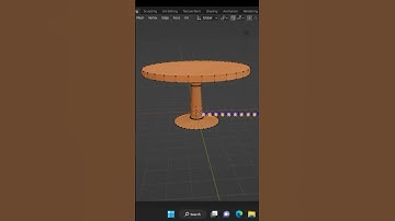 3D Modeling in #Blender | How to make round table in Blender