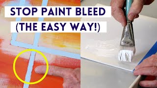 Canvas Painting Tape: How To STOP Paint Bleeding Under Masking Tape