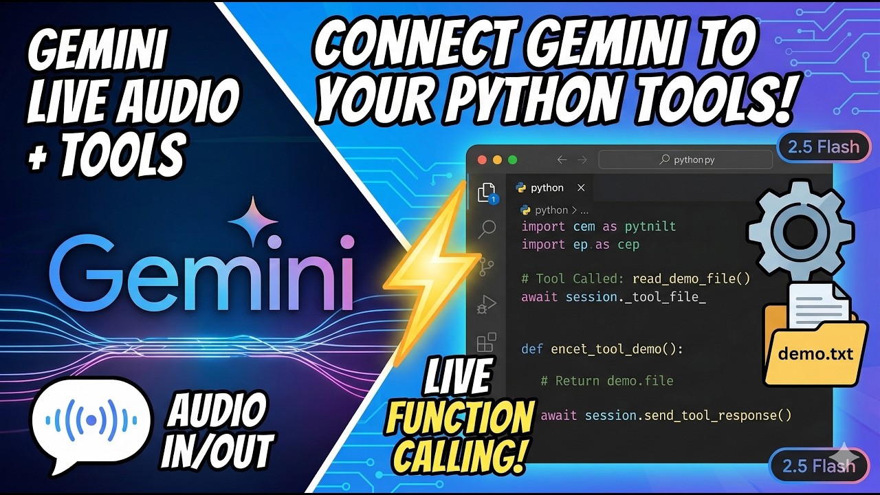 Build a Talking AI Agent with Tool Calling in Python (Gemini Tutorial ...