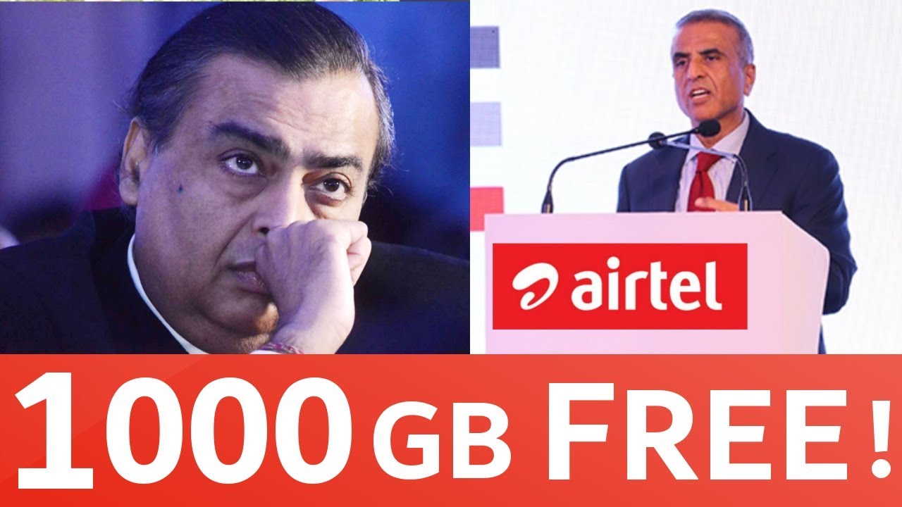 AIRTEL ने की सबकी बोलती बंद - Direct 1000 GB Free | JIO को दिया झटका jio phone 2gb free