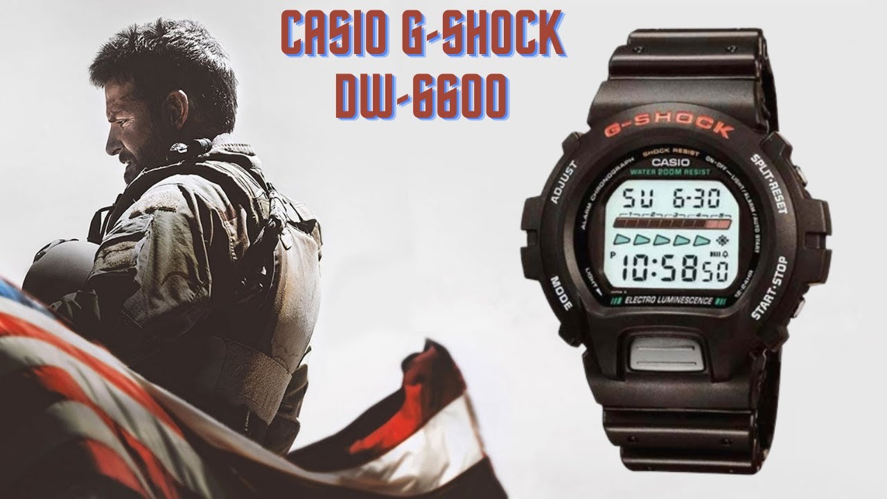 relógio Casio g-shock dw-6600 (sniper americano) - YouTube