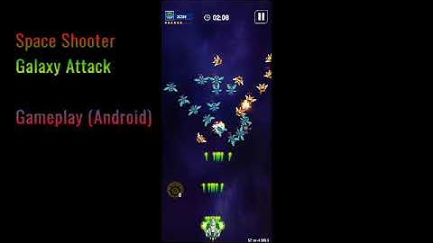 Gameplay of: Space Shooter - Galaxy Attack (Android)